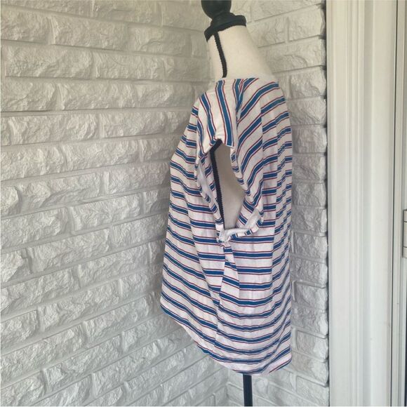 Zara Striped Short Sleeved Top - Picture 3 of 3